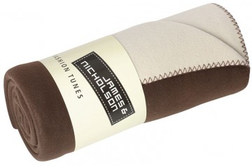 JN Bonded fleece deken JN952 bruin creme