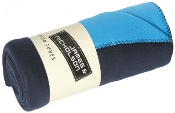 JN Bonded fleece deken JN952 marineblauw waterblauw