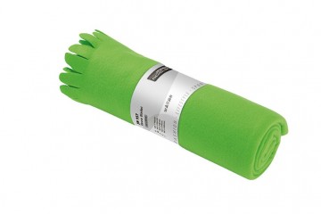 JN fleece deken met franjes JN957 groen