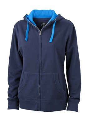 JN Ladies Lifestyle Zip Hoody JN962 marineblauw kobaltblauw