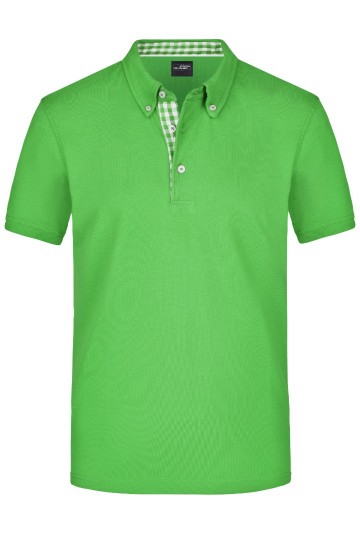 JN Men's Plain polo JN964 limoengroen limoengroen wit