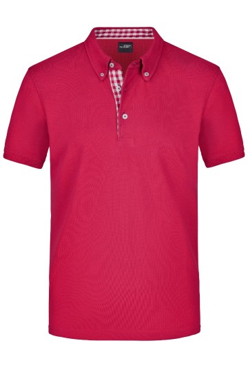 JN Men's Plain polo JN964 paars paars wit