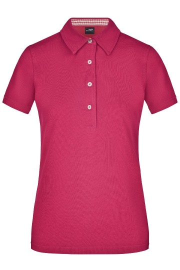 JN Ladies Plain polo JN969 paars paars wit