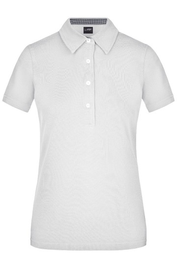 JN Ladies Plain polo JN969 wit wit marineblauw