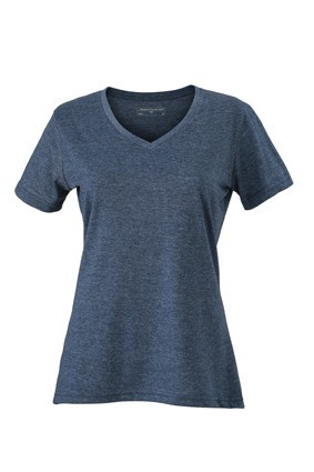 JN Ladies Heather T-shirt JN973 blauw melange