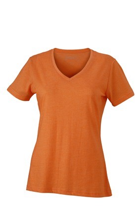 JN Ladies Heather T-shirt JN973 oranje melange