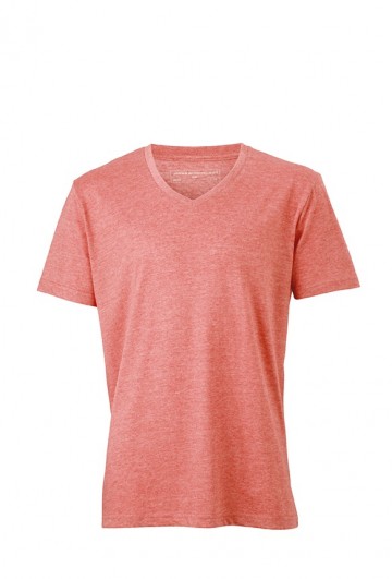 JN Men's Heather T-shirt JN974 rood melange