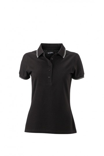 JN Ladies Polo JN985 zwart wit