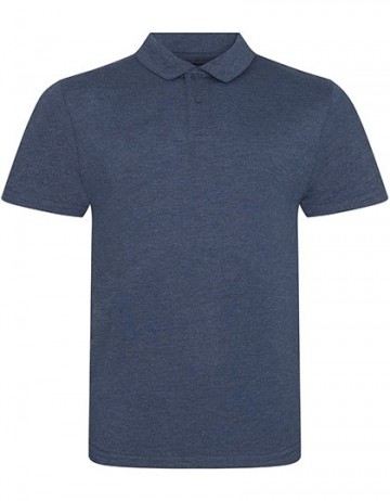 AWDis Tri-Blend polo heather navy