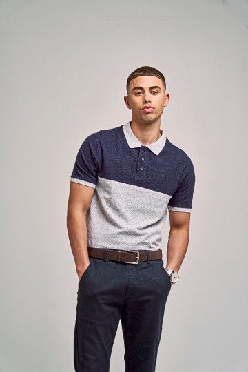JP110 AWDis Colour Block polo
