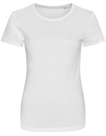 JT001F AWDis dames Tri-Blend T solid white