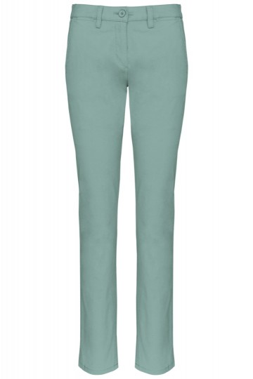 K741 Dames Chino broek sage