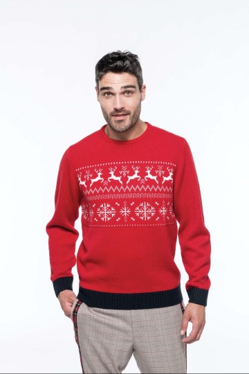 K998 Kersttrui met rendiermotief