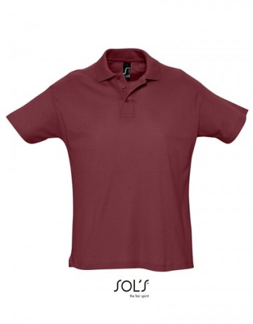 11342 Sol's Summer II heren polo burgundy