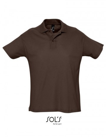 11342 Sol's Summer II heren polo chocolate