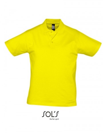11377 Sol's Prescott heren polo lemon