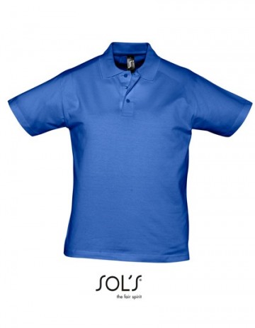 11377 Sol's Prescott heren polo royal blue