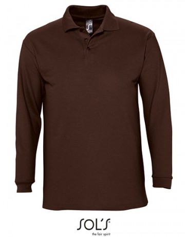 11353 Sol's Winter II heren polo chocolate