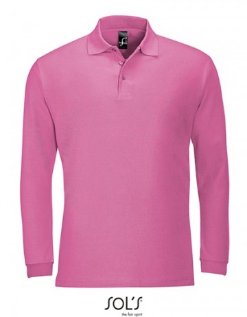11353 Sol's Winter II heren polo flash pink
