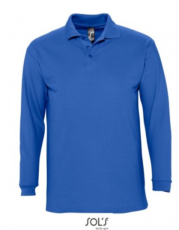 11353 Sol's Winter II heren polo royal blue