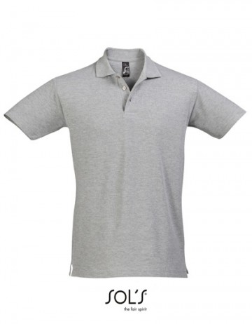 11362 Sol's Spring II heren polo grey melange