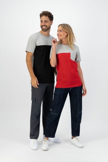 L&S T-shirt iTee pocket SS