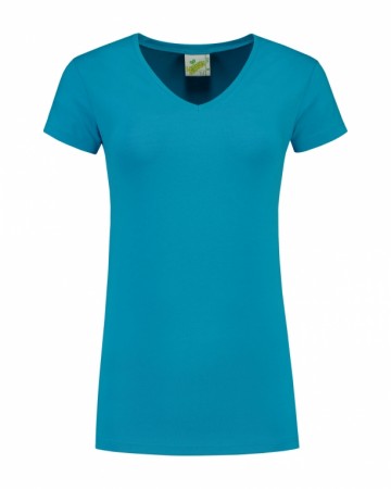 L&S T-shirt met V-hals