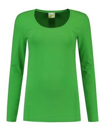 L&S T-shirt ronde hals en lange mouwen