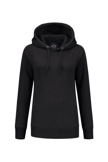 L&S Heavy Hooded Raglan sweater met kap