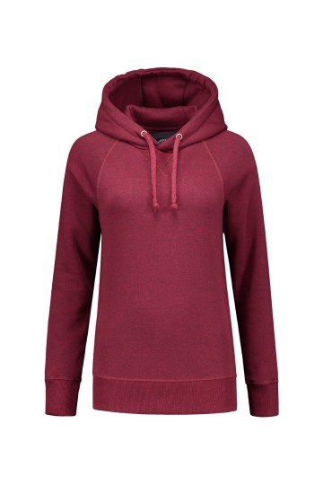 L&S Heavy Hooded Raglan sweater met kap
