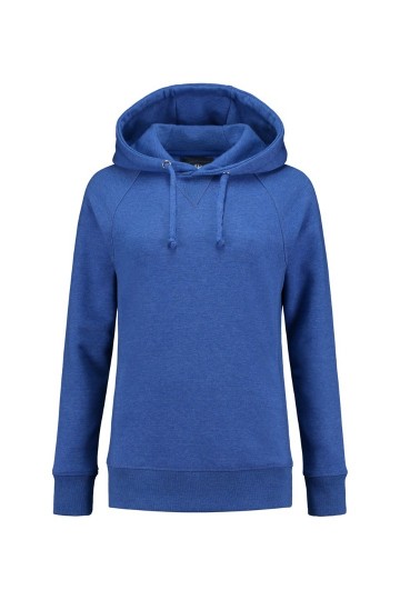 L&S Heavy Hooded Raglan sweater met kap