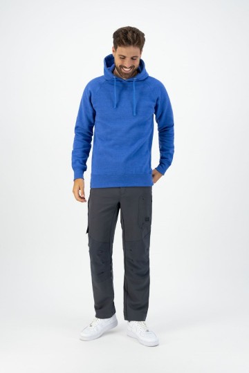 L&S Heavy hooded raglan sweater met capuchon