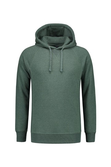 L&S Heavy hooded raglan sweater met capuchon