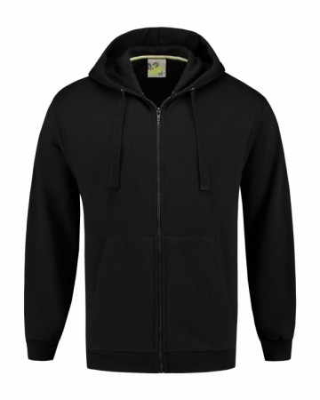 L&S Sweater Cardigan Basic met kap