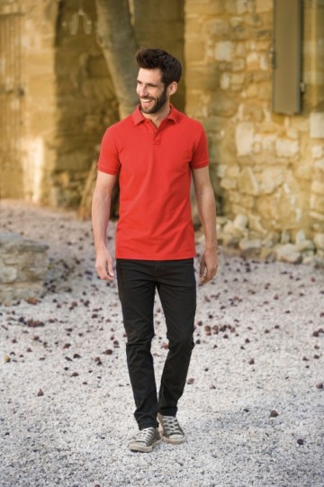 L&S Polo Fit Heavy Mix