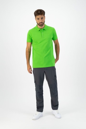 L&S Basic Katoenen Elastaan Polo