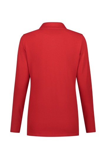 L&S Basic Katoenen Elastaan Polo met LM