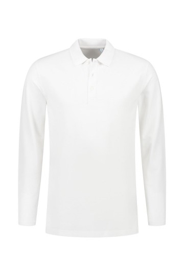 L&S Basic Katoenen Elastaan Polo met LM