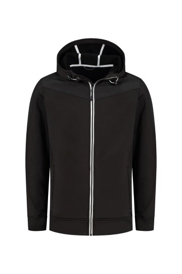 L&S Bonded Fleece jack met capuchon