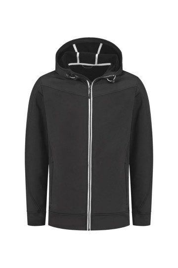 L&S Bonded Fleece jack met capuchon