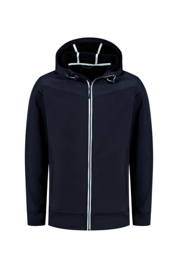 L&S Bonded Fleece jack met capuchon