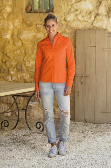 L&S Shirt Twill met LM