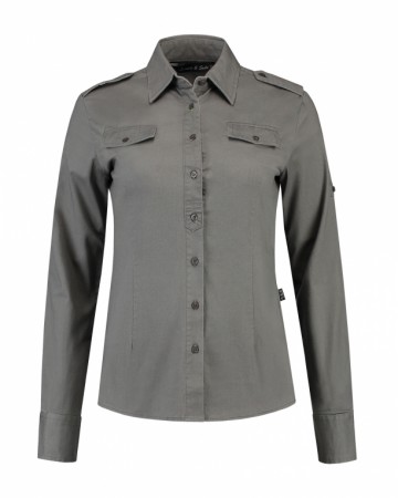 L&S Shirt Twill met LM