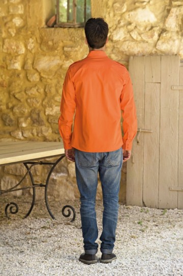 L&S Shirt Twill met LM