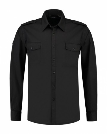 L&S Shirt Twill met LM