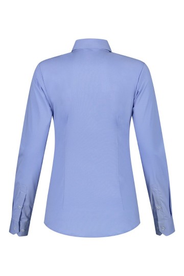 L&S Stretch Poly-Cotton Mix Poplin shirt LM