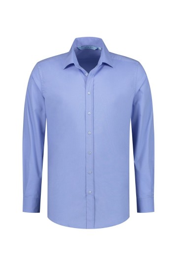 L&S Stretch Poly-Cotton Mix Poplin shirt LM