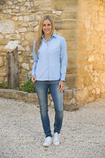 L&S Shirt Poplin Mix met LM