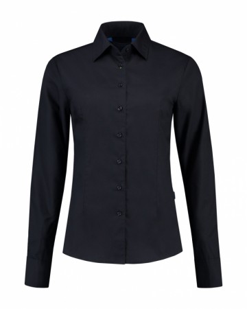 L&S Shirt Poplin Mix met LM