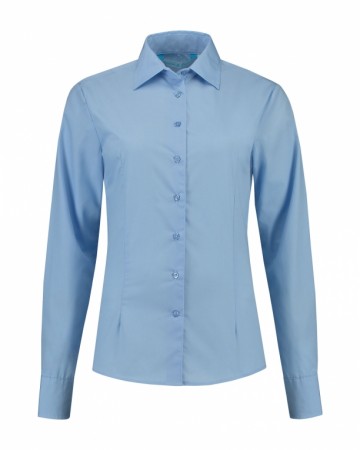 L&S Shirt Poplin Mix met LM